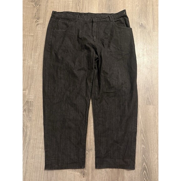 Sean John Jeans Men’s 48  Black Baggy Distressed Loose Denim Hip Hop Y2K Pants - Picture 1 of 8